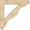 Ekena Millwork Funston Arts and Crafts Rough Sawn Bracket w/ Offset Brace, Douglas Fir, 8"W x 46"D x 46"H BKT0806X46X46FST03RDF - alternate 2